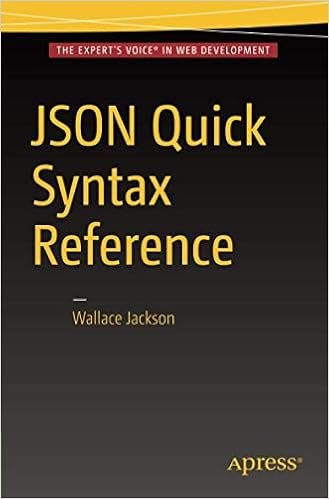JSON Quick Syntax Reference