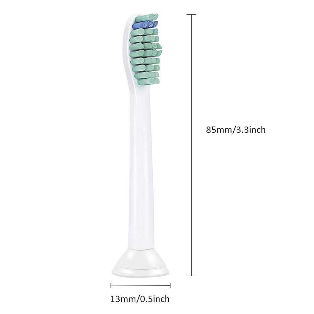 Ersatzbürsten für Philips Sonicare, Zahnbürstenköpfe Ersatzbürstenköpfe für Philips HX3 / 6/9 Elektrische Zahnbürstenköpfe (8pcs)