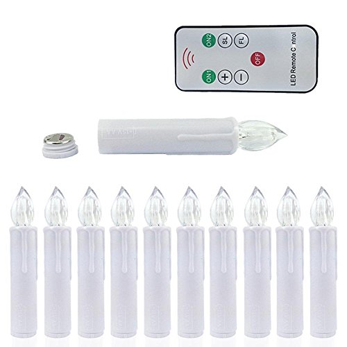 Dream Loom Flameless Flickering LED Candles,Candle Tea Light with Removable Clips and 7-Key Remote Controller,for Home,Votive,Wedding,Christmas,Tree, garden,Birthday,Party (30Pcs Warm White)