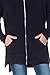 Womens Casual Oversized Zipper Hoodie - Lightweight Terry Knit Sweatshirt (Black, Large)
