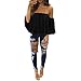 PHOTNO Casual Pullover tops long sleeve women off shoulder Chiffon blouse top blouse t shirt