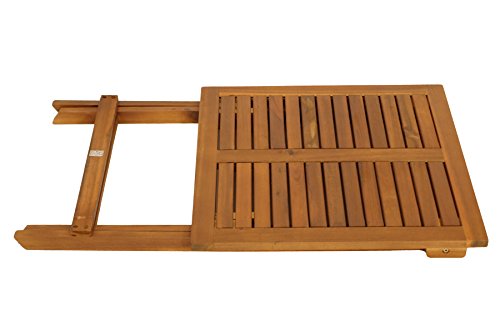 DEGAMO Bistrotisch Klapptisch Lima aus Akazien Holz quadratisch 60x60cm, geölte Oberfläche, klappbar – Bild 3