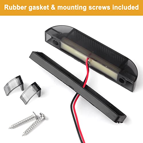 Smoked Amber Full LED Center Grille Lights Kit, 4Pcs 4 Inch Running