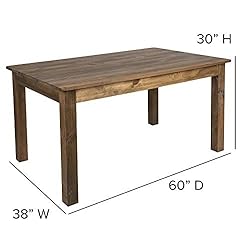 Flash Furniture 60" x 38" Rectangular Antique