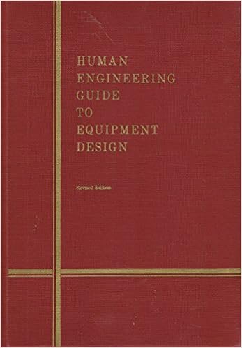 HUMAN ENGINEERING GUIDE TO EQUIPMENT DESIGN, Revised Edition. HUMAN ENGINEERING GUIDE TO EQUIPMENT DESIGN, Revised Edition.