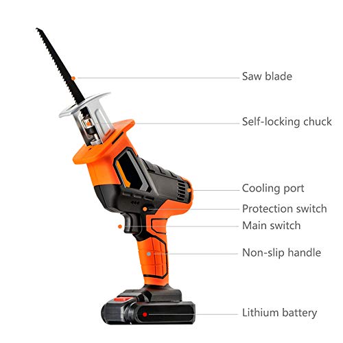 Säbelsäge, TOPQSC Professional 240V Säbelsäge mit 3000 SPM, Schnitttiefe: 150 mm (Holz), 5 mm (Metall), 2 Klingen… – Bild 3