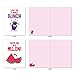The Best Card Company - 10 Funny Assorted Blank Humor Notecards Box Set 4 x 5.12 Inch w/Envelopes Loving Cartoons for Men, Women (10 Designs, 1 Each) - Romantic Yummy Puns M5659OCB-B1x10