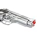 bbtac m757 airsoft spring pistol silver 150 fps spring with molded ergonomic hand grips airsoft gun(Airsoft Gun)