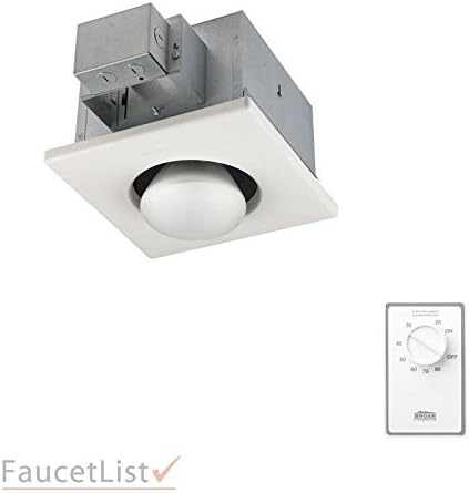 Broan 161 Infrared Single Bulb 250 Watt Heater For Spot Heating In