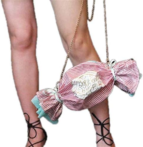 ULKpiaoliang Candy Shape Handbag Personalized Satchel Girls Sweet Chain Crossbody Shoulder Bag Ladies Pvc Party Clutch Bag Purses