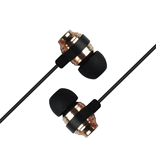 Francois et Mimi in-Ear 3.5mm Aux Hi-Fidelity Headphones Earbuds CH-13, Gold