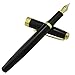 Black Arrow Clip Classic Fountain Pen Black Color Gold Trim Stylish with Ink Refill Converter