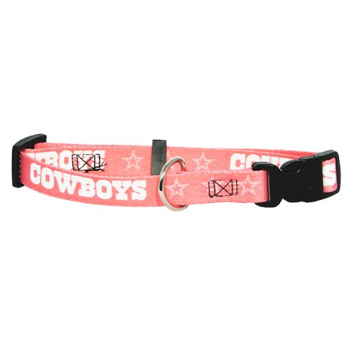 pink dallas cowboys dog collar