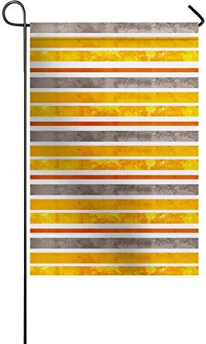 Chucoco Welcome Backyard Flag Watercolor Artwork Stripes, Double Sided Home Flags All Seasons Yard Ornament Summary Horizontal Traces Banners for Out of doors Indoor 12x18In