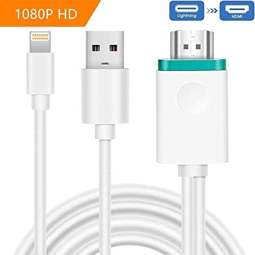 Phone to HDMI Digital AV, Video Adapter Dock to HDMI HD TV HDTV AV Cable Adapter for iPad Air iPhone 7 7 Plus iPhone 6 6 Plus iPad Mini