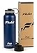40oz Vacuum Insulated Stainless Steel Water Bottle By Fluid Sports - BPA Free Thermos - Zero Sweat Flask - Wide Mouth Hydro Canteen - Double Walled Travel Mug - Durable Powder Coated Exterior