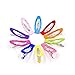 Frcolor 20pcs 2 Inch Grosgrain Ribbon Non Slip Hair Clips Wrapped Snap Barrettes for Baby Girls Toddlers Kids