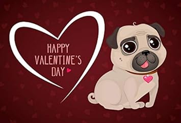 Amazon Com Leowefowa 6x5ft Vinyl Happy Valentine S Day Backdrop