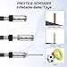 CS Force Mini Bike Pump Portable 160 PSI Pressure Aluminum Alloy Bicycle Pump Fits Presta & Schrader Valve