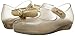 Mini Melissa Girls' Mini Ultragirl IX Mary Jane Flat, Glass Gold, 8 Medium US Toddler