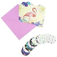 Hokilands You are Invited Cards, Flamingo Invitation Cards with Pink Envelops and Flamingo Seal Sticker for Baby Shower Invites, RSVP Cards for Wedding, Party Invitations, Birthday Invites, 22pcs