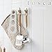 Yamazaki Home Magnetic Peg Rack Hanging Mounted Wall Organizer | Steel + Wood | Hooks, One Size, White
