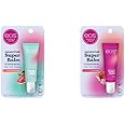 Bundle of eos 24H Moisture Super Balm- Watermelon Frose + Honey Apple: Lip Mask, Day or Night Lip Treatment, Made for Sensitive Skin