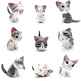 9 Pack Fridge Magnets Cat Refrigerator Office Magnets for Calendars Whiteboards Maps Resin Fun Decorative Decoration