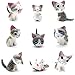 9 Pack Fridge Magnets Cat Refrigerator Office Magnets for Calendars Whiteboards Maps Resin Fun Decorative Decoration