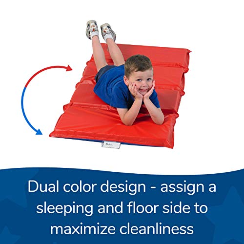 AngelesCF400509RB Rest 2" Nap Mat, 4 Section Folding Sleeping Mats