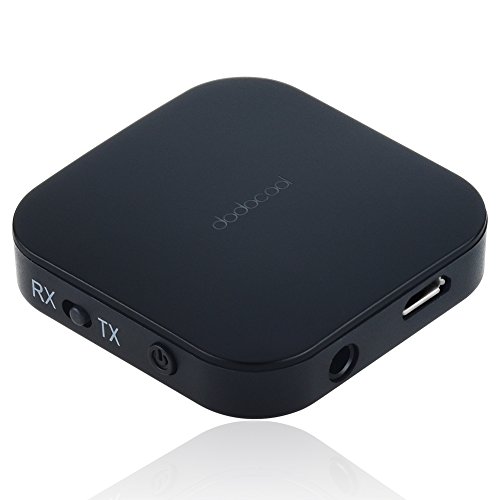 dodocool Wireless Transmitter Receiver, 3.5mm Wireless Audio Adapter for Home Stereo System/Headphone/Speakers/TV/MP3/MP4/Car Stereos and More