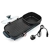 Uten Portable Electric Grill, Electric Barbecue Grill Indoor Hot Pot Chafing Dish, Large Capacity Household Electric…