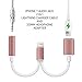 iPhone 7 / 7 Plus Adapter,SEENFAAN iPhone 7 / 7 Accessories 2 in 1 Lightning Adapter Cable Charge and Headphone Splitter(IOS 10.3)(Rose gold)