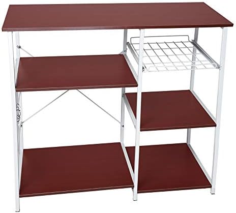 Sonmer Kitchen Multifunctional 3 Tire Microwave Rack, Floor Storage Storage Cupboard
