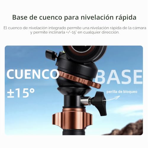 Cayer AF2451 Video Tripod, Aluminum Alloy Video Camera Tripod 74 Inch for Canon Nikon Sony Olympus Panasonic Digital SLR Camera