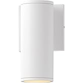 Maxim Lighting 86221WT Caldera - 10W 1 LED Outdoor Wall Mount-7.75 Inch Tall and 3.25 Inch Wide, Finish Color: White