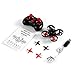 Quadcopter Drone, OCDAY Mini RC Helicopter Drone 5.8G 25mW PoKe FPV Indoor Mini UFO Quadcopter Drone Headless Mode Remote Control With Camera Black & Red