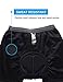 HAMSWAN Men's Loose-Fit Padded Breathable Bike Shorts for Cycling, Large, Gray