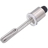 DERNORD 2 Inch (OD64) Tri-clamp 120V 1500W Foldback Heating Element Electric Water Heater with Low Watt Density