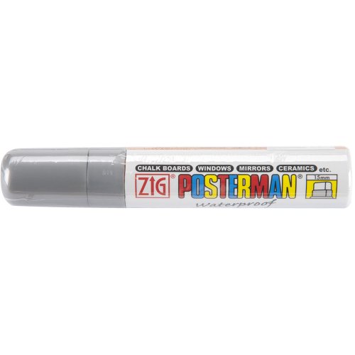 Zig 15mm Posterman Tip Marker, Silver
