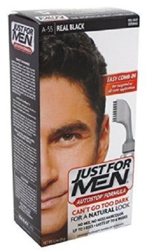 Just for Men Autostop Hair Color, #A-55 Real Black, 2 Count