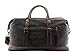JIAO MIAO Overnight Canvas Leather Travel Tote Duffel Shoulder Handbag Bag,170805-black One Size (Hardcode)