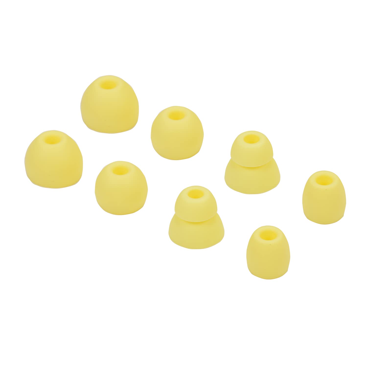 Replacement Eartips Silicone Earbuds Buds Set for Powerbeats Pro Beats Wireless Earphone Headphones,4 Pair (Yellow)