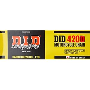 DID ketting 420 D, 132 schakels (standaard), open met clipslot