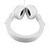 Einskey Kids Headphones with Microphone for Gaming and Chatting, Wired Foldable Headset for Children (White)