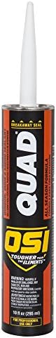 OSI QUAD Green 725 Window, Door and Siding Sealant 10-Fluid Ounce Cartridge (1637267)