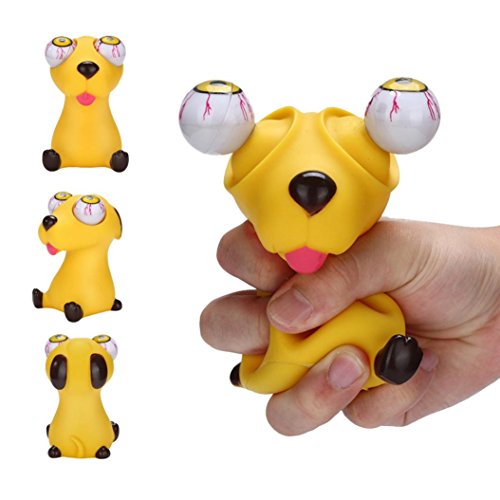 Gocheaper Squishy Toys,Novelties Pop Out Eyes Stress Reliever Squeeze Vent Toys Gift Animal Dinosaur&Dog (Dog) - Thumbnail 7
