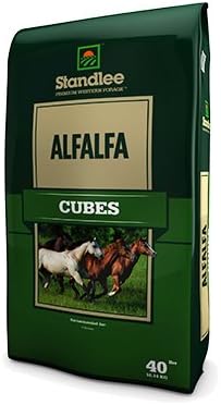 Standlee Hay 1180-40101-0-0 Forage, Alfalfa Cubes, 40-Lb. Bag - Quantity 50