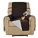 Easy-Going Sofa Slipcover Waterproof Recliner Chair Cover Non-Slip Fabric Couch Cover for Living Room Washable Furniture Protector for Pets Kids Children Dog Cat (Recliner, Chocolate)