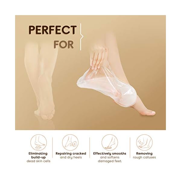 2-Pairs-Exfoliating-Foot-Peel-Mask-Repair-Heels-Removes-Dry-Dead-Skin-for-Soft-Baby-Feet-Foot-Peeling-Mask-Aloe-Vera-Gel-Foot-Mask-Booties-Socks-For-Men-Women-Feet-Hard-Skin-Remover 2 Pairs Exfoliating Foot Peel Mask - Repair Heels & Removes Dry Dead Skin for Soft Baby Feet - Foot Peeling Mask - Aloe…